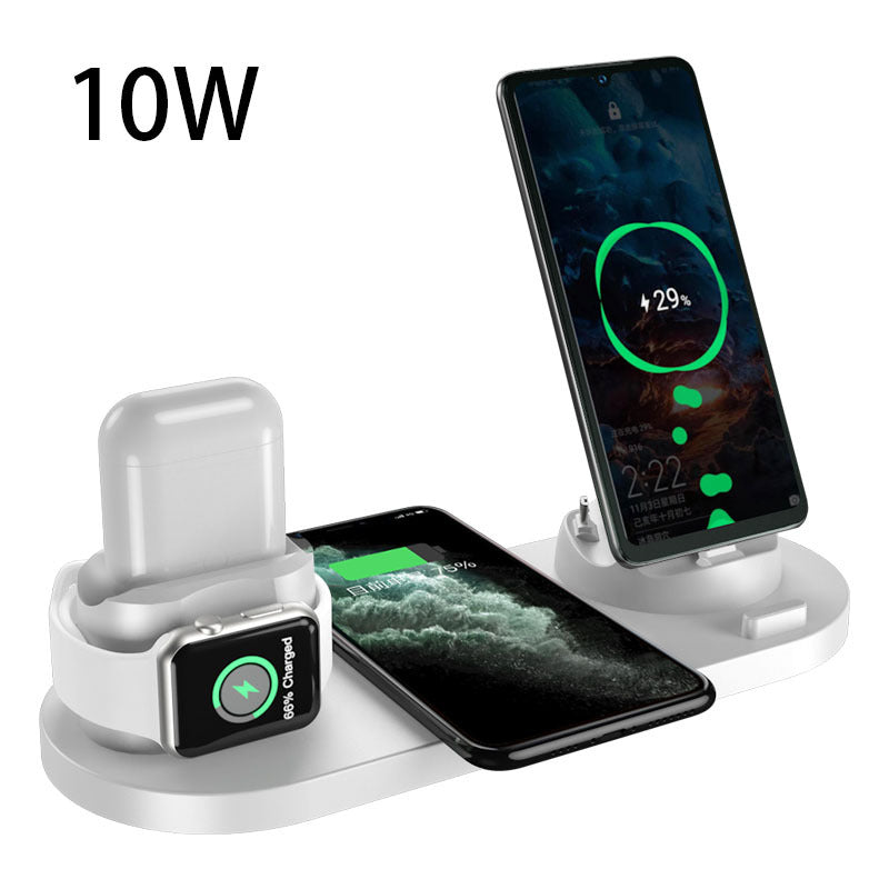 Ultimate 6-in-1 Wireless Charging Dock Station for iPhone and Apple Watch - Fast Charging Pad
