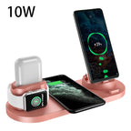Ultimate 6-in-1 Wireless Charging Dock Station for iPhone and Apple Watch - Fast Charging Pad